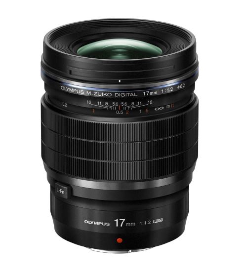 Objectif hybride Olympus M.Zuiko Digital ED 17mm f/1.2 Pro noir