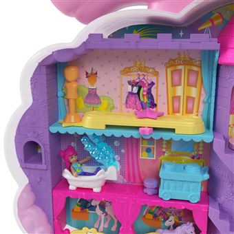 Maison de poupée Polly Pocket Salon de Coiffure Licorne Arc-en-ciel