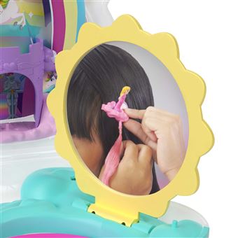 Maison de poupée Polly Pocket Salon de Coiffure Licorne Arc-en-ciel