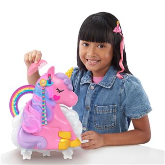 Maison de poupée Polly Pocket Salon de Coiffure Licorne Arc-en-ciel