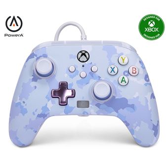 Manette filaire améliorée pour Xbox Series X/S PowerA Camouflage violet