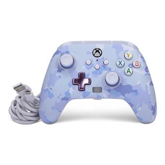 Manette filaire améliorée pour Xbox Series X/S PowerA Camouflage violet