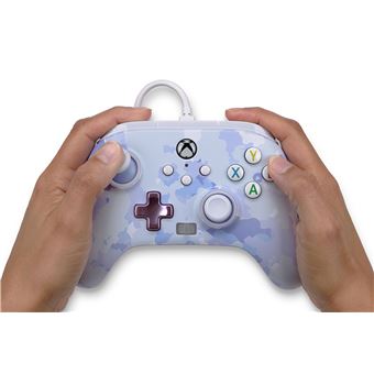 Manette filaire améliorée pour Xbox Series X/S PowerA Camouflage violet