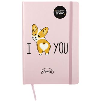 Carnet Le Studio Corgi I love you Exclusivité Fnac Modèle aléatoire