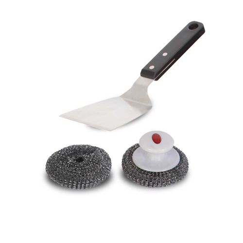 Le Marquier Noir Et Argent Kit Nettoyage Agr96 1 Spatule Et Boules Inox