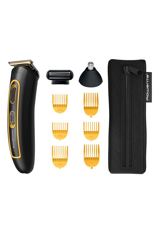 Tondeuse polyvalente 10 en 1 Rowenta Trim & Style TN9113 Collection Sport Noir et Jaune