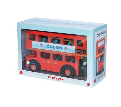 Jouet en bois Le Toy Van Bus de Londres et Conducteur