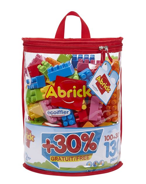 Jeu de construction Ecoiffier Abrick Sac de 130 briques