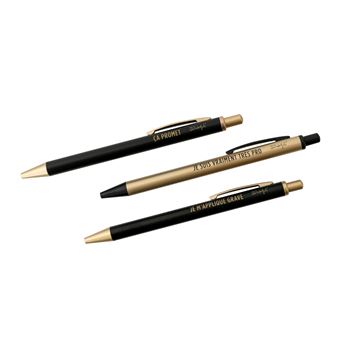 Kit d'écriture Mr. Wonderful Tout ce que je fais avant le vendredi Noir et Or