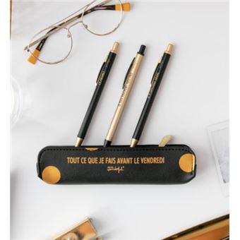 Kit d'écriture Mr. Wonderful Tout ce que je fais avant le vendredi Noir et Or