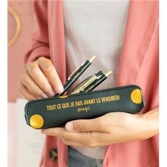 Kit d'écriture Mr. Wonderful Tout ce que je fais avant le vendredi Noir et Or