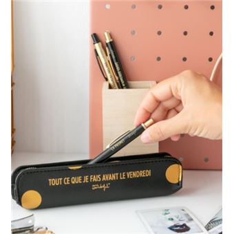 Kit d'écriture Mr. Wonderful Tout ce que je fais avant le vendredi Noir et Or