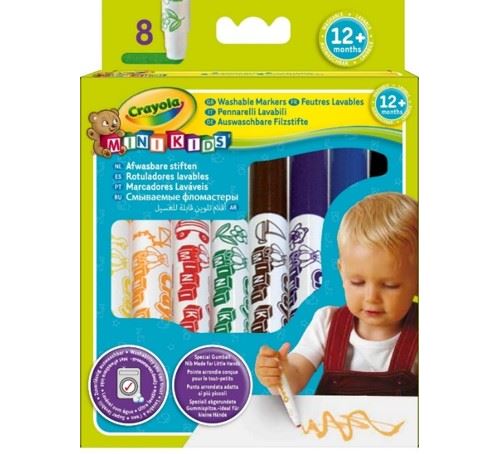 Pochette de 8 feutres Crayola Mini Kids