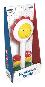 Jeu d'éveil Ambi Toys Hochet Tournesol 18 cm