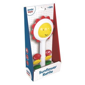 Jeu d'éveil Ambi Toys Hochet Tournesol 18 cm