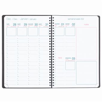 Agenda Semainier Oberthur Divine 2022 Format 25 Modèle aléatoire