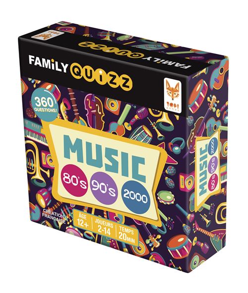 Topigames Family Quizz Musique Années 80 Et 90