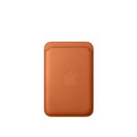 Apple Porte-cartes en tissage fin Roux orangé avec MagSafe pour iPhone