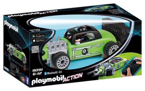 Playmobil Action 9091 Voiture de course verte radiocommandée