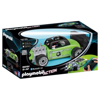 Playmobil Action 9091 Voiture de course verte radiocommandée - 1
