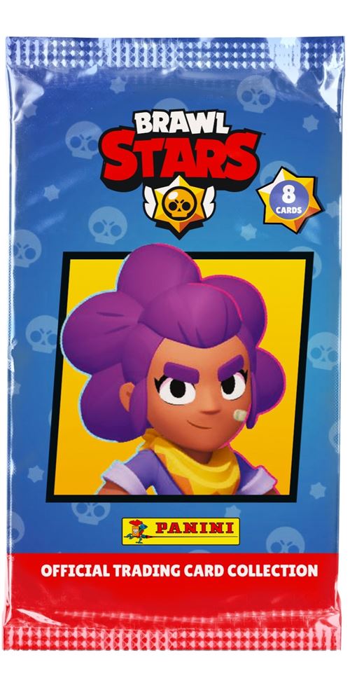 Blister De Cartes à Collectionner Panini Brawl Stars - 5 Pochettes + 2 Cartes Édition Limitée Aléatoires - 40 Cartes Au Total