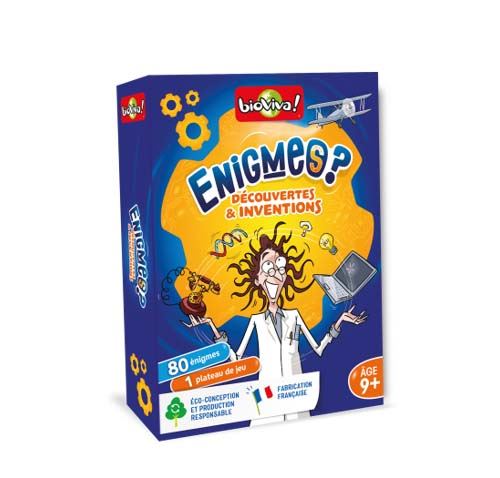 Jeu de cartes Bioviva Enigmes Découvertes et Inventions