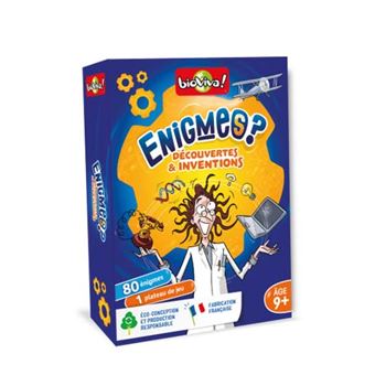 Jeu de cartes Bioviva Enigmes Découvertes et Inventions