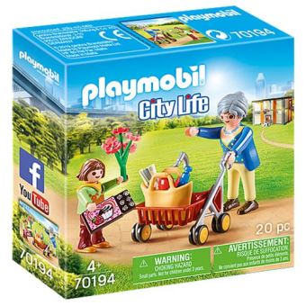 Playmobil City Life Petite Fille Et Grand Mere Playmobil Achat Prix Fnac