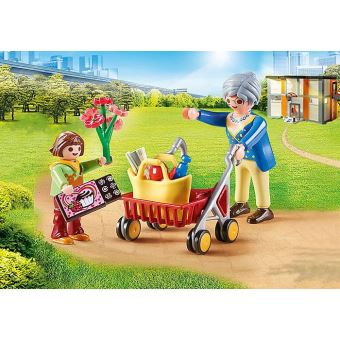 Playmobil City Life 70194 Petite fille et grand-mère