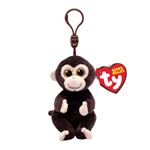 Porte-clés en peluche TY Beanie Bellies Clip Matteo Le Singe Marron