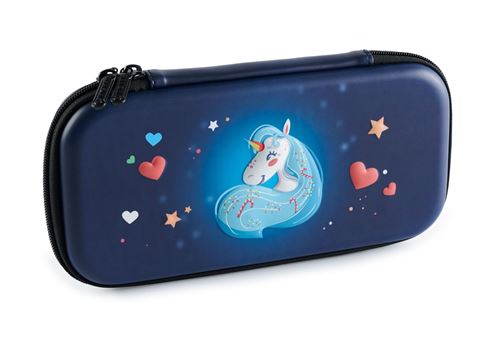 Pochette de transport Nacon Design 3D Unicorn pour Nintendo Switch Bleu
