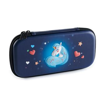 Pochette de transport Nacon Design 3D Unicorn pour Nintendo Switch Bleu