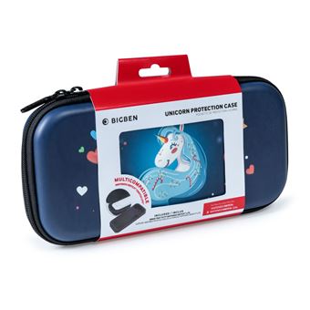 Pochette de transport Nacon Design 3D Unicorn pour Nintendo Switch Bleu