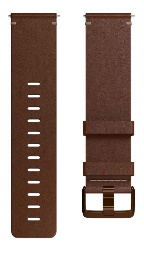 Bracelet en cuir Fitbit Taille S Cognac pour Versa