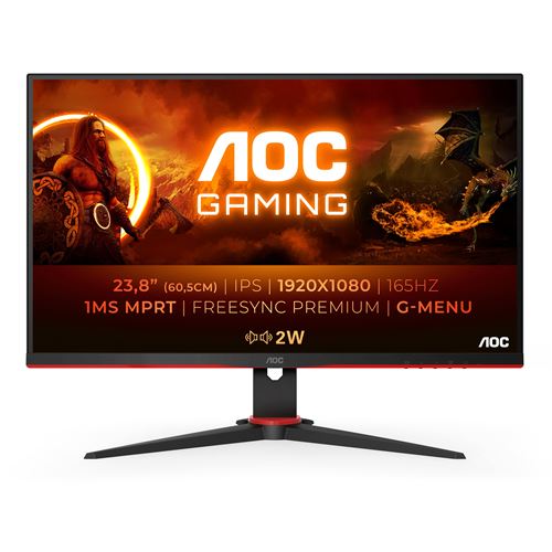 Aoc Noir/Rouge 23.8" Led - 24G2spae - Image 4