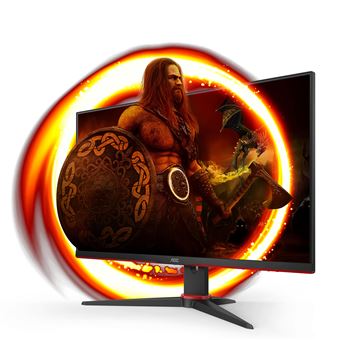 Moniteur AOC Gaming 24G2SPAE - Écran FHD 24 165 Hz, 1 ms rouge et noir