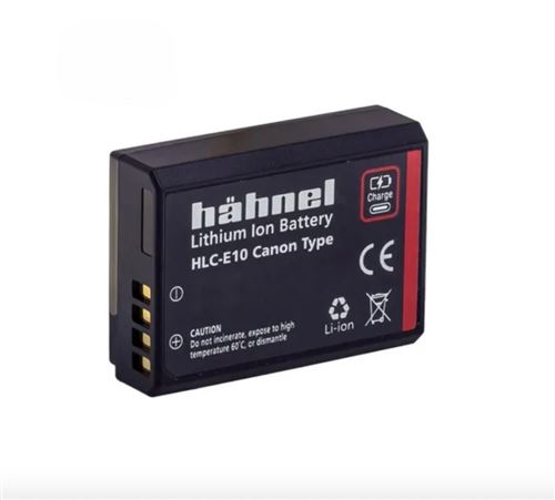 Batterie Hähnel Ultra HLC E10 Type USB C pour appareil photo Canon