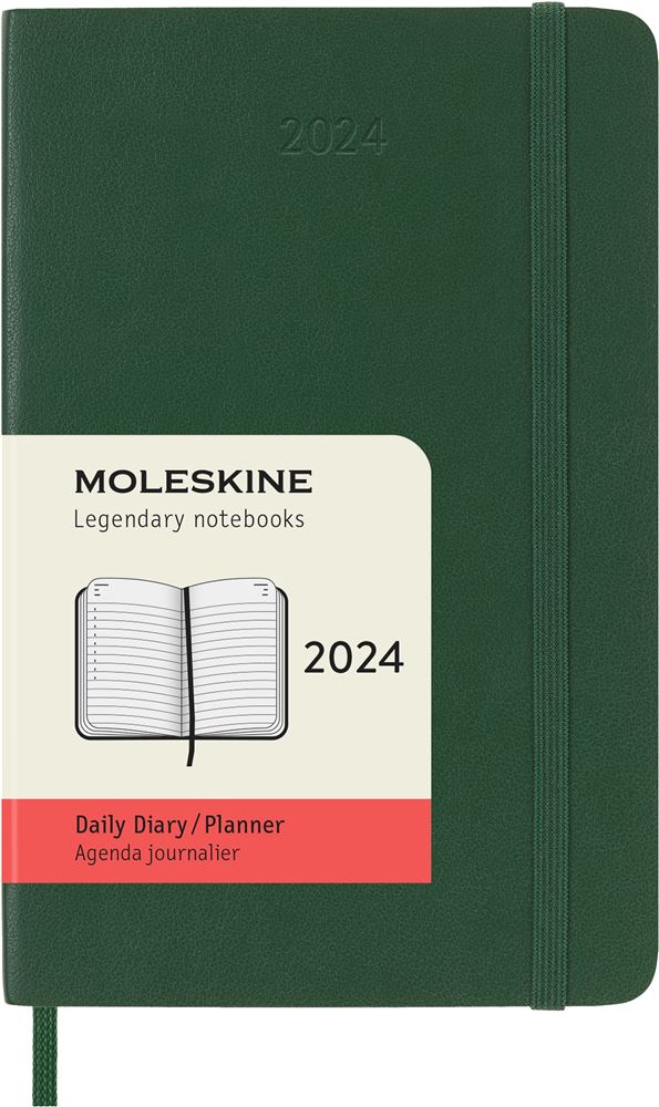 Agenda civil journalier Moleskine 2024 12 mois Format de Poche
