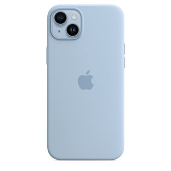 Coque en silicone avec MagSafe pour Apple iPhone 14 Plus Bleu Ciel - 1