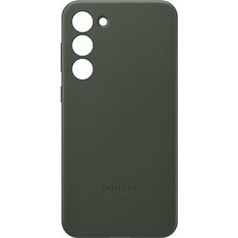 Coque en cuir pour Samsung Galaxy S23+ 5G Vert