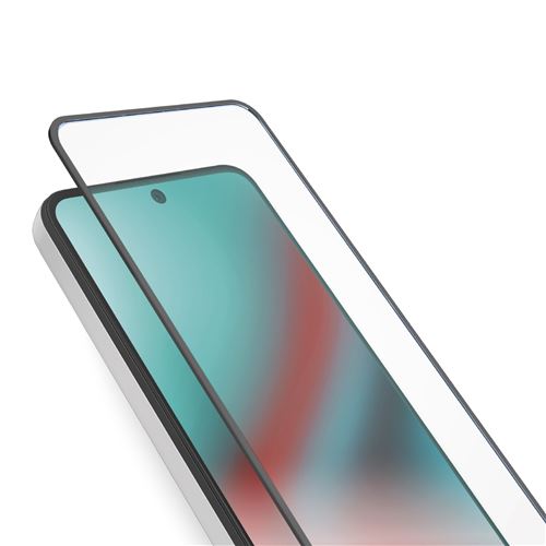 Protection d écran SBS pour Samsung Galaxy S24 FE Transparent avec bords en silicone Noir