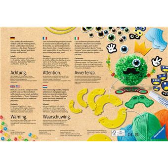 Kit créatif Ravensburger Crazy Pompons