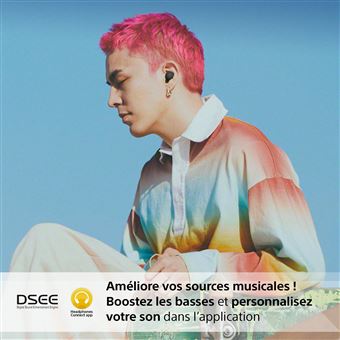 Ecouteurs sans fil Bluetooth Sony Multipoint WFC700N avec réduction de bruit active Noir