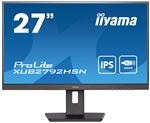 iiyama ProLite XUB2792HSN-B5 - Écran LED - 27" - 1920 x 1080 Full HD (1080p) @ 75 Hz - IPS - 250 cd/m² - 1000:1 - 4 ms - HDMI, DisplayPort, USB-C - haut-parleurs - noir mat