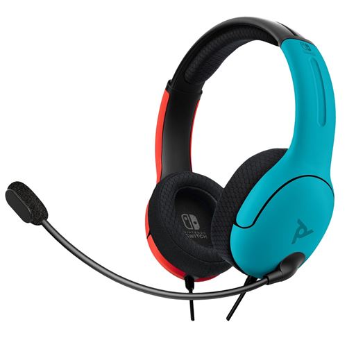 Casque filaire Gaming PDP LVL40 Bleu et Rouge pour Nintendo Switch