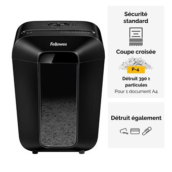 Fellowes Powershred LX70 - Destructeur de documents - coupe particules - 4 x 40 mm - P-4
