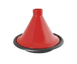 Tajine en Fonte avec Couvercle Crealys 509833 Rouge et Noir