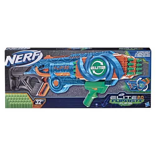 Acheter Pistolet Nerf Elite 2.0 Flip 32 État correct - 41,65 € Pistolet Nerf Elite 2.0 Flip 32 État correct - NERF reconditionné disponible sur Fnac