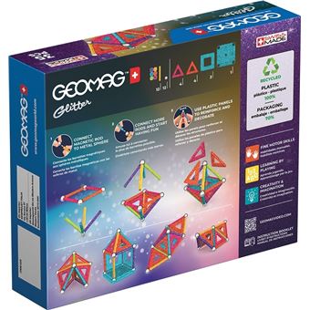 Jeu de construction Geomag Ecofriendly 35 Pcs Glitter