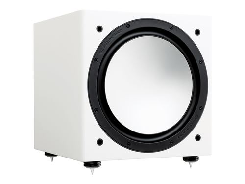 Monitor Audio W12 Satijn Witte subwoofer